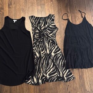 Dress Bundle! Large - Black & Zebra